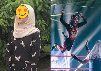 Anggun dengan Balutan Hijab, Siapa Sangka Gadis Cantik Ini Berprofesi Sebagai Pegulat Profesional!