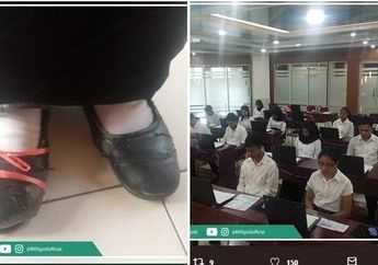 Datang Seleksi STAN Memakai Sepatu Butut, Semangat Peserta Ini Bikin Salut Netizen