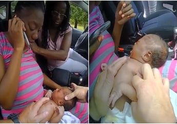 Hendak Tilang Mobil yang Berhenti Mendadak, Polisi Ini Justru Selamatkan Bayi Berumur 12 Hari yang Tiba-tiba Berhenti Bernafas