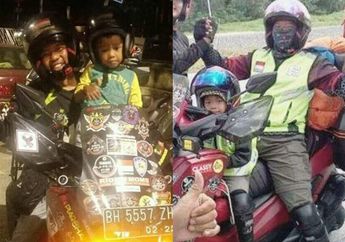 Kisah Lilik, Anggota DPRD Merangin yang Naik Haji Pakai Motor Bersama Anaknya yang Baru Berusia 4 Tahun