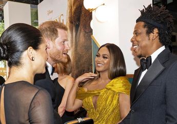 Bertemu di Gala Premier The Lion King, Pangeran Harry-Meghan Markle dan Beyonce-Jay Z Asyik Ngobrol