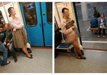 Tak Diberi Kursi Kereta, Perempuan Ini Protes ke Pria dengan Mengangkat Rok dan Melepas Pakaian Dalamnya
