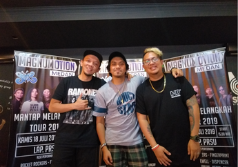 Rangkul Insan Kreatif untuk Semangat Berkarya, Rocket Rokers Antusias Jadi Band Pembuka di Magnumotion SLANK Mantap Melangkah Tour 2019 di Medan
