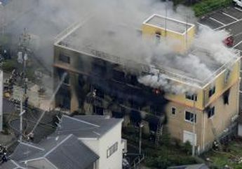 Studio Kyoto Animation Dibakar Hingga Tewaskan 33 Orang, Pelaku Berteriak Mati dengan Tubuh Terbakar
