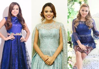 Intip 6 Outfit Biru Aurel Hermansyah yang Manis Buat Kondangan!