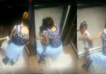 Ironis, Seorang Ibu Sibuk Main Ponsel Tak Perhatikan Tangan Anaknya Terjepit LIft, Masih Sempat Pegang Hp Saat Coba Menolong