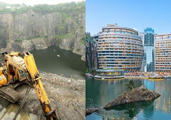 Keren, Hotel Mewah di Tiongkok ini Ternyata Dibangun di Lokasi Bekas Galian Tambang