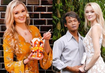 Kenakan Mukena, Polly Andria Bule yang Dinikahi Khamid Ini Bikin Salfok Netizen