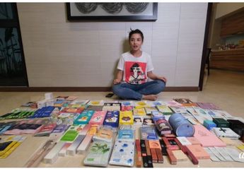 Baru Sadar Borong Sekoper Makeup dan Skincare Korea, Chelsea Olivia: Aku Cuma Gemes Aja!