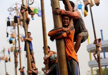 Jadi Perlombaan Paling Ditunggu, Ternyata Panjat Pinang Bukan dari Indonesia dan Miliki Sejarah Menyedihkan