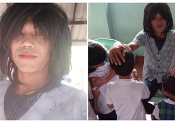 Demi Rayakan Hari Ibu di Sekolah Anak-anaknya, Ayah Tunggal Ini Rela Berdandan Jadi Wanita