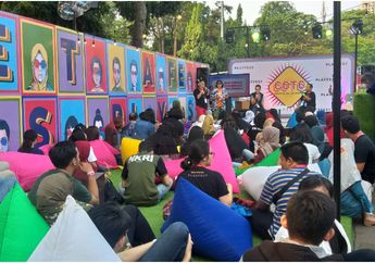 Intip Suasana Hari&nbsp;Pertama Narasi Playfest 2019, Pengunjung Terjun Langsung Akrab dengan Konten Kreator Hingga Foto Instgramable di Instalasi Art