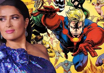 Bintang 'The Eternal', Salma Hayek, Mengaku Sulit Simpan Rahasia Terkait Detail Filmnya