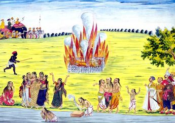 Bakar Diri Sampai Hangus, Ritual Sati Bagi Istri yang Ditinggal Suami
