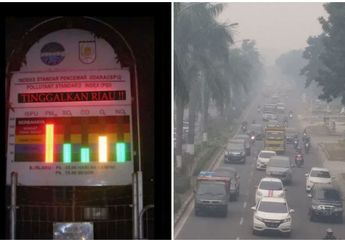 Kabut Asap Pekat Selimuti Kota Pekanbaru, Warga: Yang Kita Hirup Itu Bukan Lagi Oksigen