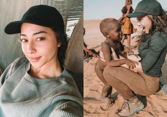 Plesiran ke Afrika, Nikita Willy Bertemu dengan Sekumpulan Suku Himba Sampai Tak Boleh Pulang