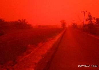 Viral, Fenomena Langit Kota Jambi yang Mendadak Berwarna Merah, Buat Warga Heboh Sampai Harus Nyalakan Lampu Motor di Pagi Hari