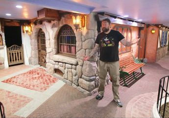 Kreatif, Pria ini Rombak Ruangan Bawah Tanah di Rumahnya Menjadi Mirip Disneyland