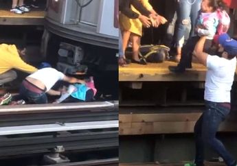 Dramatis! Detik-detik Penyelamatan Bocah 5 Tahun yang Lolos dari Maut Usai Diajak Ayahnya Bunuh Diri dengan Tabrak Kereta yang Melaju