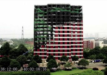 Hanya dalam Waktu Kurang dari Seminggu, China Berhasil Membangun Hotel 15 Lantai, Begini Penampakannya!