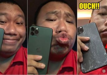 Wajahnya Berubah Muram, Bapak Ini Sedih Lantaran iPhone 11 Pro Max yang Hendak Ia Pamerkan Malah Terjatuh dan Pecah!