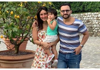 4 Momen Sederhana Perayaan Ultah Pernikahan Kareena Kapoor dan Saif Ali Khan, Cuman Pakai Tank Top hingga 'Nyeker'