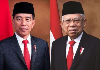 Lihat Santainya Behind The Scene Foto Resmi Jokowi dan Ma&rsquo;ruf Amin di Istana Negara