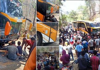 Sebelum Nyangkut di Jurang, Supir Bus Mengaku Ditemani Wanita Cantik yang Misterius