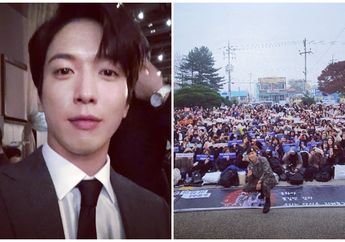 Disambut 1000 Fans&nbsp;saat Bebas Wamil, Yong Hwa CNBLUE Mengaku Gugup!