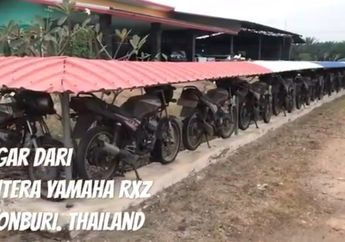 Terlalu Kaya, Pria Thailand ini Bentengi Rumahnya dengan Pagar yang Terbuat dari Puluhan Sepeda Motor