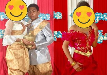 Viral Foto Remaja 14 Tahun Nikahi Gadis Cantik yang Sudah Berusia 21 Tahun, Kecantikan Sang Pengantin Wanita Sukses Bikin Iri Para Jomblo!