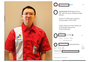 Beredar Foto Ahok Pakai Seragam Petugas SPBU, Ini Fakta yang Diungkap oleh Pengunggah Foto