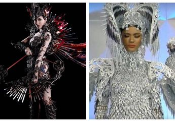 6 Kostum Nasional Unik di Miss Universe 2019, Ada yang Bawa Saringan Kopi Raksasa hingga Gajah