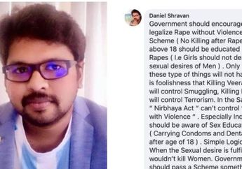 Gila! Sutradara di India Sebut Pemerintah Harus Legalkan Pemerkosaan dan Anak Gadis Harus Bawa Kondom Kemana-mana!