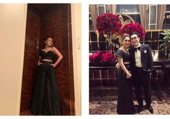 Hadiri Ultah Mewah Bos ANTV di Singapura, Ayu Ting Ting Berpose Bareng Shaheer Sheikh dalam Balutan Busana Serba Hitam, Netizen: Couple Kesayangan!