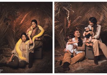 Intip Gaya Kahiyang Ayu dan Dokter Irene Lakukan Pemotretan Pegang Ular Sanca, Keren Banget!