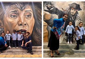 Foto Bareng Cucu di Depan Lukisan, High Heels Susi Pudjiastuti Jadi Sorotan Netizen!