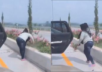Aksi Gercep Emak-emak di Exit Tol Malang Tuai Hujatan, Sanggup Beli Mobil Senilai Rp 159 Juta Tapi Nekat Samber Bunga di Pinggir Jalan!