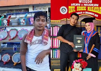 Tukang Cobek Kerja Keras Biayai S2 Istrinya, Puspita Trenyuh Suami Sampai Rela Ngaku Sudah Makan Padahal Belum