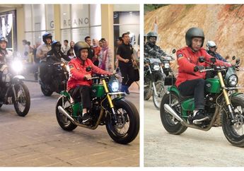 Bergaya ala Pasukan Geng Motor, Jokowi Habiskan libur Natal Naik Motor Custom ke Mall Dikawal Kaesang pangarep