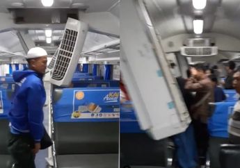 8 Orang Mengalami Luka, Akibat AC di Gerbong Kereta Jatuh Saat Lansir