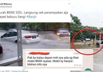 Banjir Terjang Perumahan Elit Tangsel Sampai Seret Mobil BMW Putih Tanpa Pengemudi, Sang Pemilik Panik dan Sebarkan Pesan Berantai Hingga Diposting Ulang Hotman Paris