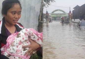 13 Jam Terjebak Banjir Setinggi 5 Meter, Seorang Ibu Harus Bertahan Hidup dengan Bayinya yang Baru Berusia 2 Hari