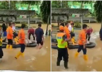 Viral Dirut KAI Duduk Manis di Atas Rakit dan Dikawal Laiknya Raja saat Tinjau Banjir, Begini Penjelasan Humasnya