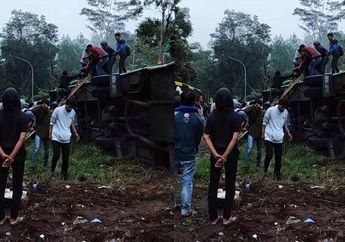 Sempat Cek Kondisi Ban 10 Menit Sebelum Kejadian, Sopir Bus yang Alami Kecelakaan Maut di Subang Sempat Bilang Semuanya Baik-baik Saja