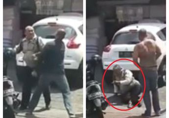 Entah Apa yang Merasuki Pria Berbadan Kekar ini Hingga Akhirnya KO Seorang Bapak Tua, Netizen: Kasihan Si Bapak, Ya Allah