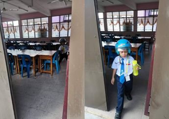 Takut Mama Marah, Ayah dan Anak Ini Kompak Balik Lagi ke Sekolah Ambil Botol yang Ketinggalan: Duit Hilang Bisa Diikhlaskan, Kalau Botol Tupperware yang Hilang Nyawa Ayah Juga Bisa Melayang!