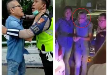 Sempat Arogan Saat Ditilang Hingga Berani Cekek Petugas , Setelah Diciduk Polisi Pria ini Cuma Bisa Diam dan Lesu, Polisi: Anda Ditangkap Untuk Dimintai Keterangan Terkait Tidak Pidana Melawan Petugas!