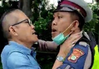 Video Viral: Tak Sudi Kena Tilang, Seorang Pria Dorong dan Cekik Polisi hingga Maki-maki Polantas di Gerbang Tol Angke: Elu Viralin Gue Cari Loe!