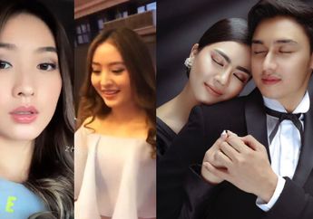 Jadi Pengiring Felicya Angelista saat Lamaran, Intip Cantiknya Natasha Wilona Kenakan Gaun Biru Muda Off-Shoulder bak Putri Dongeng